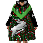 personalised-rabbitohs-rugby-wearable-blanket-hoodie-souths-1908-indigenous-art