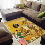 Australia Childhood Cancer Awareness Month Area Rug Be Bold Go Gold Aboriginal Art