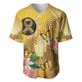 Australia Childhood Cancer Awareness Month Baseball Jersey Be Bold Go Gold Aboriginal Art