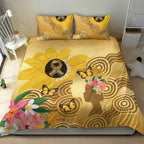 Australia Childhood Cancer Awareness Month Bedding Set Be Bold Go Gold Aboriginal Art