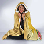 Australia Childhood Cancer Awareness Month Hooded Blanket Be Bold Go Gold Aboriginal Art