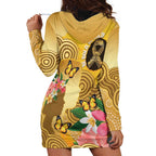 Australia Childhood Cancer Awareness Month Hoodie Dress Be Bold Go Gold Aboriginal Art