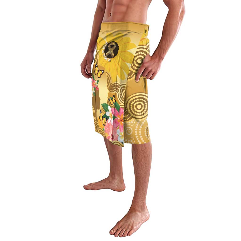 Australia Childhood Cancer Awareness Month Lavalava Be Bold Go Gold Aboriginal Art