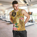 Australia Childhood Cancer Awareness Month Men Tank Top Be Bold Go Gold Aboriginal Art