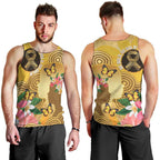 Australia Childhood Cancer Awareness Month Men Tank Top Be Bold Go Gold Aboriginal Art