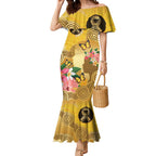 Australia Childhood Cancer Awareness Month Mermaid Dress Be Bold Go Gold Aboriginal Art