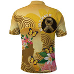 Australia Childhood Cancer Awareness Month Polo Shirt Be Bold Go Gold Aboriginal Art