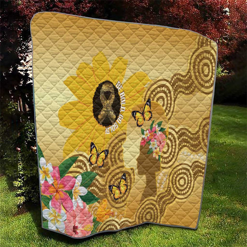 Australia Childhood Cancer Awareness Month Quilt Be Bold Go Gold Aboriginal Art