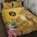 Australia Childhood Cancer Awareness Month Quilt Bed Set Be Bold Go Gold Aboriginal Art
