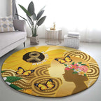 Australia Childhood Cancer Awareness Month Round Carpet Be Bold Go Gold Aboriginal Art