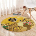 Australia Childhood Cancer Awareness Month Round Carpet Be Bold Go Gold Aboriginal Art