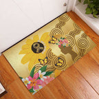 Australia Childhood Cancer Awareness Month Rubber Doormat Be Bold Go Gold Aboriginal Art