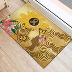 Australia Childhood Cancer Awareness Month Rubber Doormat Be Bold Go Gold Aboriginal Art