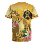 Australia Childhood Cancer Awareness Month Rugby Jersey Be Bold Go Gold Aboriginal Art