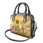 Australia Childhood Cancer Awareness Month Shoulder Handbag Be Bold Go Gold Aboriginal Art