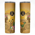 Australia Childhood Cancer Awareness Month Skinny Tumbler Be Bold Go Gold Aboriginal Art