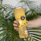 Australia Childhood Cancer Awareness Month Skinny Tumbler Be Bold Go Gold Aboriginal Art