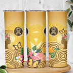 Australia Childhood Cancer Awareness Month Skinny Tumbler Be Bold Go Gold Aboriginal Art