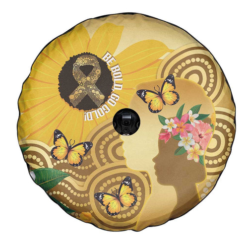 Australia Childhood Cancer Awareness Month Spare Tire Cover Be Bold Go Gold Aboriginal Art