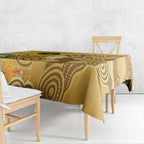 Australia Childhood Cancer Awareness Month Tablecloth Be Bold Go Gold Aboriginal Art