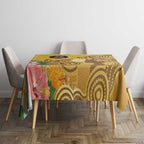 Australia Childhood Cancer Awareness Month Tablecloth Be Bold Go Gold Aboriginal Art