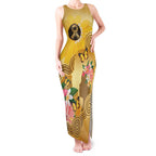 Australia Childhood Cancer Awareness Month Tank Maxi Dress Be Bold Go Gold Aboriginal Art