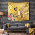 Australia Childhood Cancer Awareness Month Tapestry Be Bold Go Gold Aboriginal Art