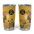 Australia Childhood Cancer Awareness Month Tumbler Cup Be Bold Go Gold Aboriginal Art