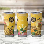 Australia Childhood Cancer Awareness Month Tumbler Cup Be Bold Go Gold Aboriginal Art