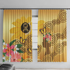 Australia Childhood Cancer Awareness Month Window Curtain Be Bold Go Gold Aboriginal Art