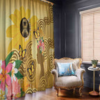 Australia Childhood Cancer Awareness Month Window Curtain Be Bold Go Gold Aboriginal Art