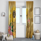 Australia Childhood Cancer Awareness Month Window Curtain Be Bold Go Gold Aboriginal Art