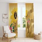 Australia Childhood Cancer Awareness Month Window Curtain Be Bold Go Gold Aboriginal Art