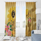 Australia Childhood Cancer Awareness Month Window Curtain Be Bold Go Gold Aboriginal Art
