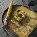 Australia Childhood Cancer Awareness Month Wrapping Paper Be Bold Go Gold Aboriginal Art - Aussie Hoodie