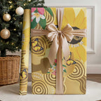 Australia Childhood Cancer Awareness Month Wrapping Paper Be Bold Go Gold Aboriginal Art - Aussie Hoodie