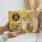 Australia Childhood Cancer Awareness Month Wrapping Paper Be Bold Go Gold Aboriginal Art - Aussie Hoodie