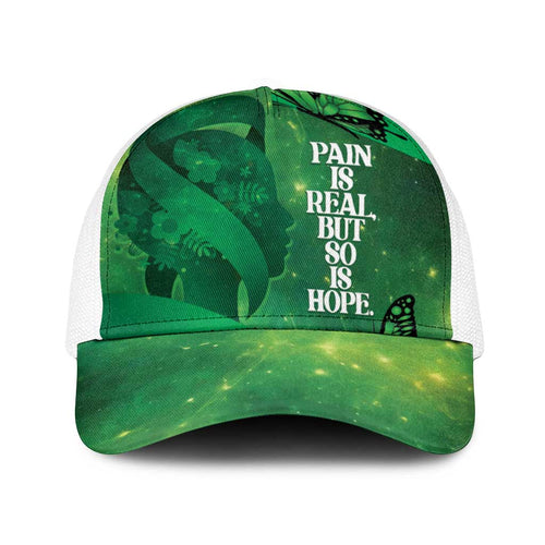 World Mental Health Awareness Month Baseball Net Cap Warriors Brave Strong Galaxy Vibes - Aussie Hoodie