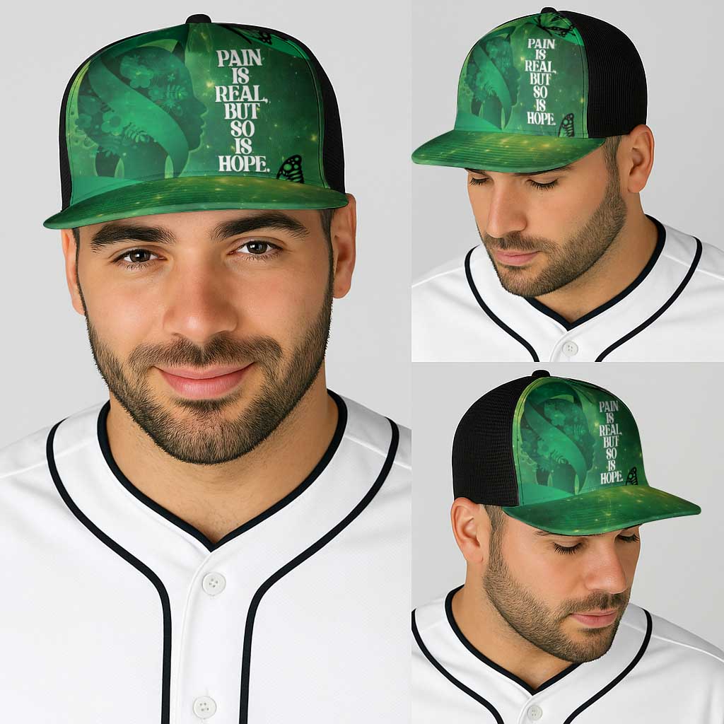 World Mental Health Awareness Month Baseball Net Cap Warriors Brave Strong Galaxy Vibes - Aussie Hoodie