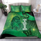 World Mental Health Awareness Month Bedding Set Warriors Brave Strong Galaxy Vibes