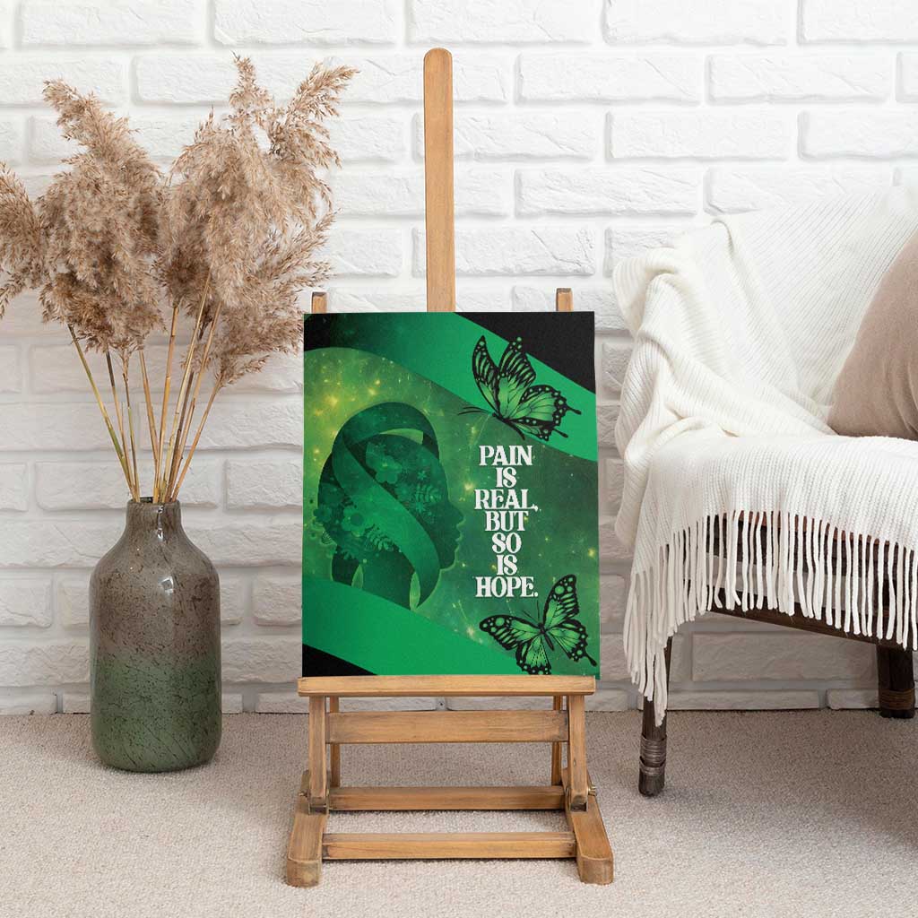 World Mental Health Awareness Month Canvas Wall Art Warriors Brave Strong Galaxy Vibes
