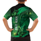 Personalised World Mental Health Awareness Month Family Matching Puletasi and Hawaiian Shirt Warriors Brave Strong Galaxy Vibes
