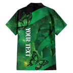 Personalised World Mental Health Awareness Month Family Matching Short Sleeve Bodycon Dress and Hawaiian Shirt Warriors Brave Strong Galaxy Vibes