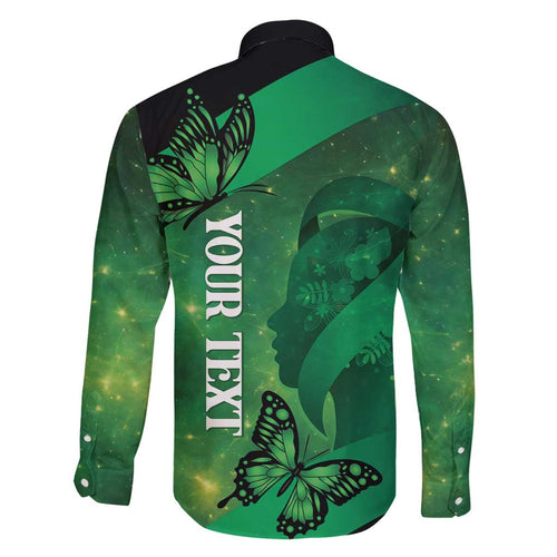 Personalised World Mental Health Awareness Month Family Matching Tank Maxi Dress and Hawaiian Shirt Warriors Brave Strong Galaxy Vibes