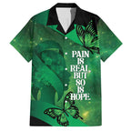 Personalised World Mental Health Awareness Month Hawaiian Shirt Warriors Brave Strong Galaxy Vibes