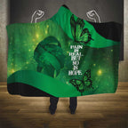 World Mental Health Awareness Month Hooded Blanket Warriors Brave Strong Galaxy Vibes