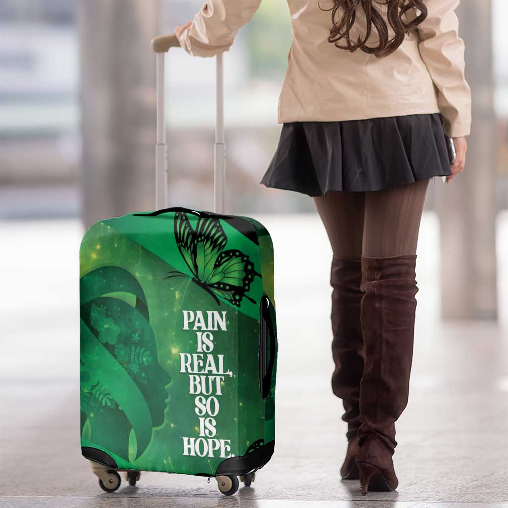 World Mental Health Awareness Month Luggage Cover Warriors Brave Strong Galaxy Vibes