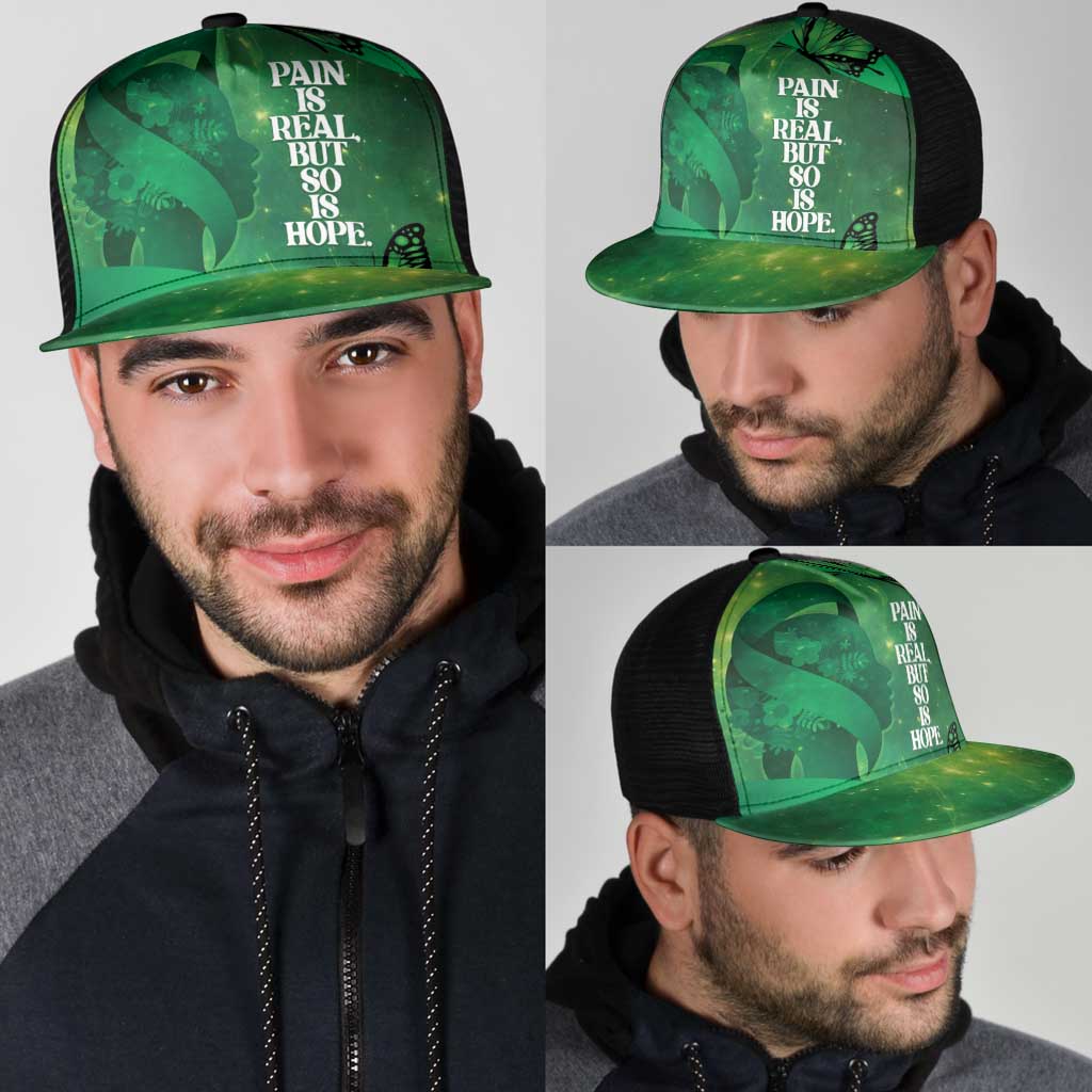 World Mental Health Awareness Month Mesh Trucker Cap Warriors Brave Strong Galaxy Vibes - Aussie Hoodie