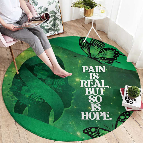 World Mental Health Awareness Month Round Carpet Warriors Brave Strong Galaxy Vibes