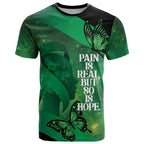 Personalised World Mental Health Awareness Month T Shirt Warriors Brave Strong Galaxy Vibes